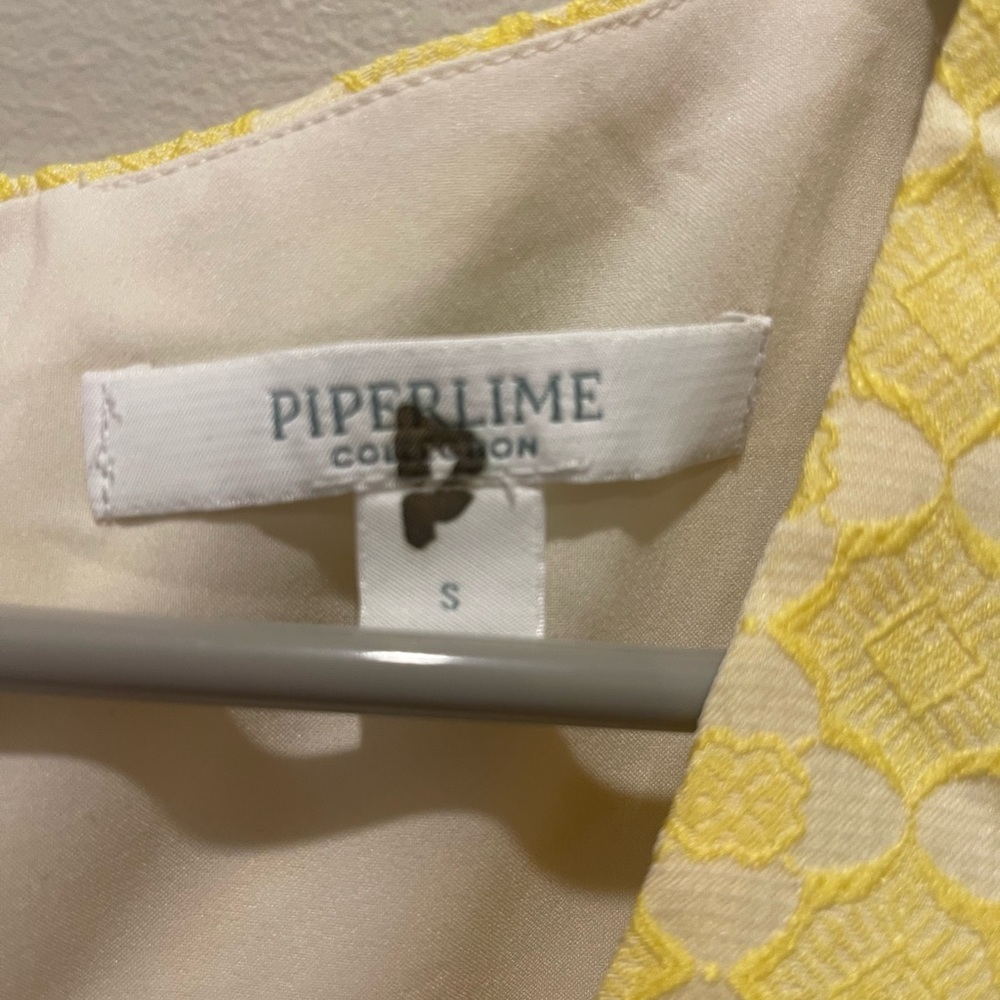 Piperlime collection yellow shift dress small - Picture 6 of 6